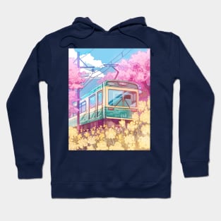 The Japanese spring travel and the cherry blossom Hoodie